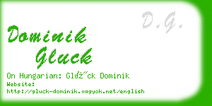 dominik gluck business card