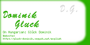 dominik gluck business card